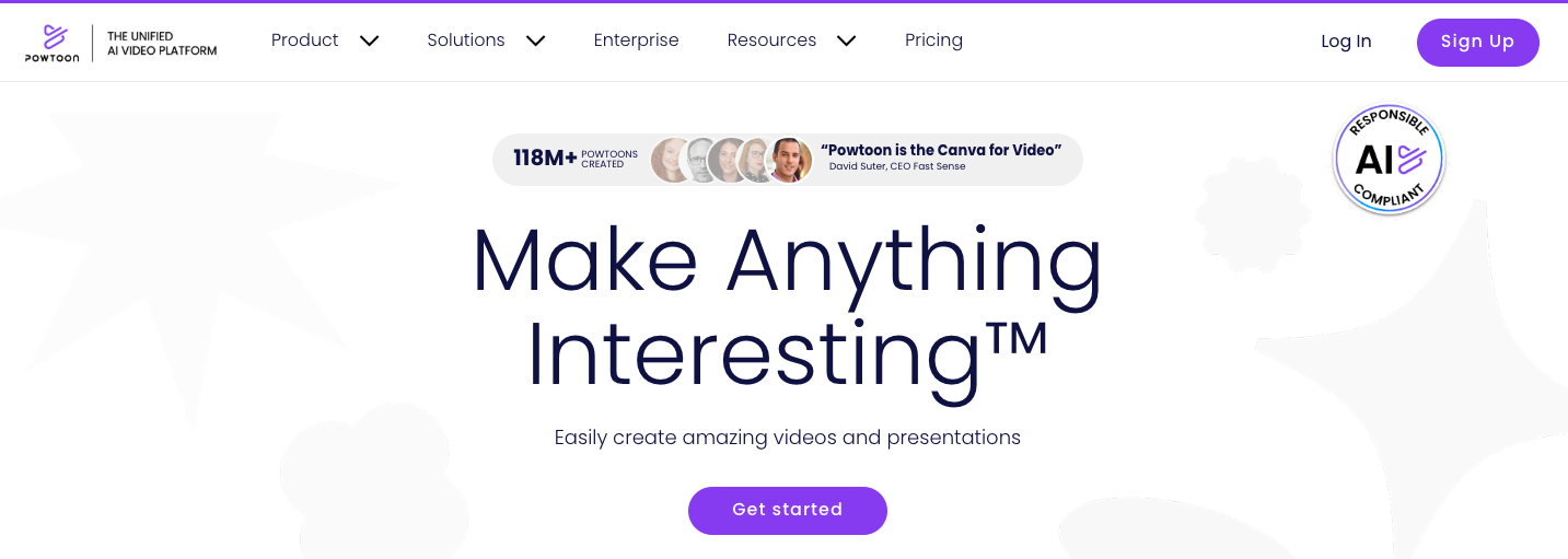 Powtoon - presentation style 2d animation software