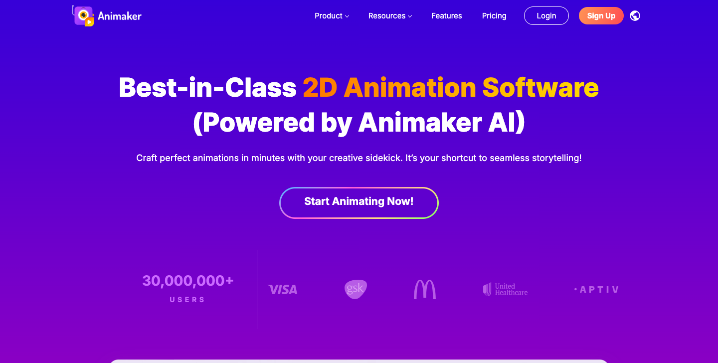 2d animation software by animaker
