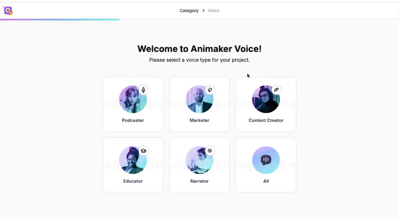 Animaker Voice Generator