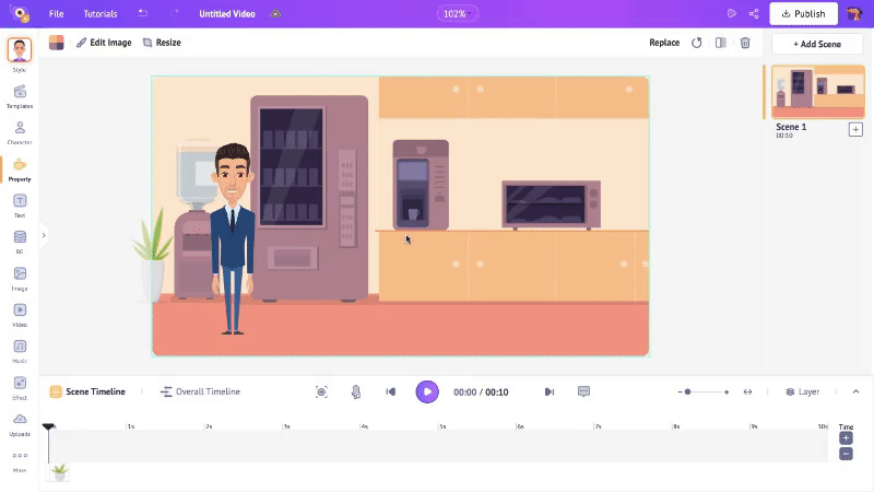 Drag and drop animation