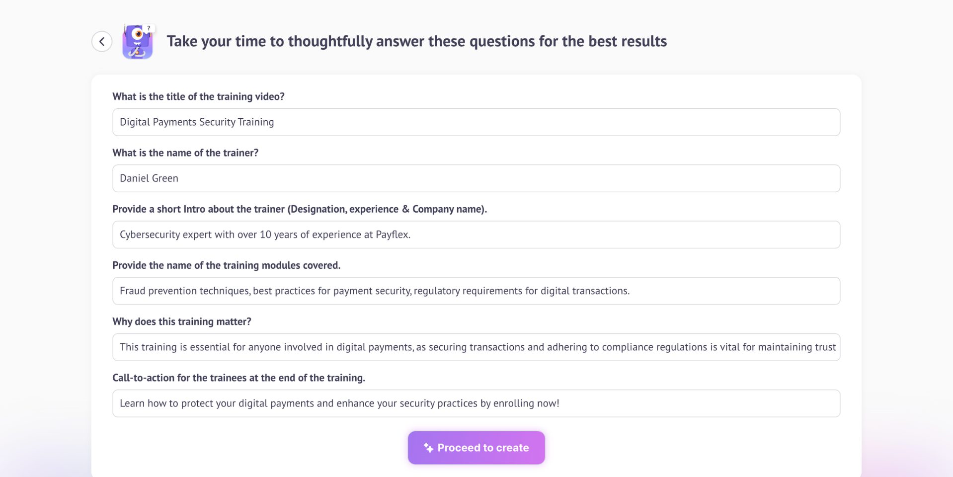 video customization settings