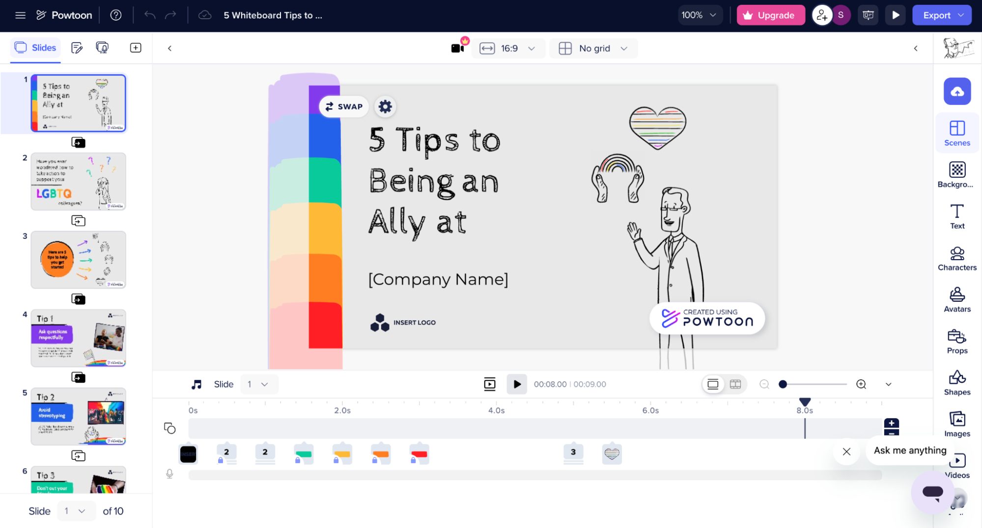 Powtoon Whiteboard Animation software