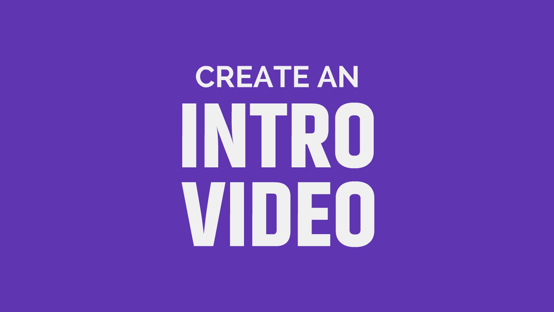 Free Video Intro Maker No Design Experience Required