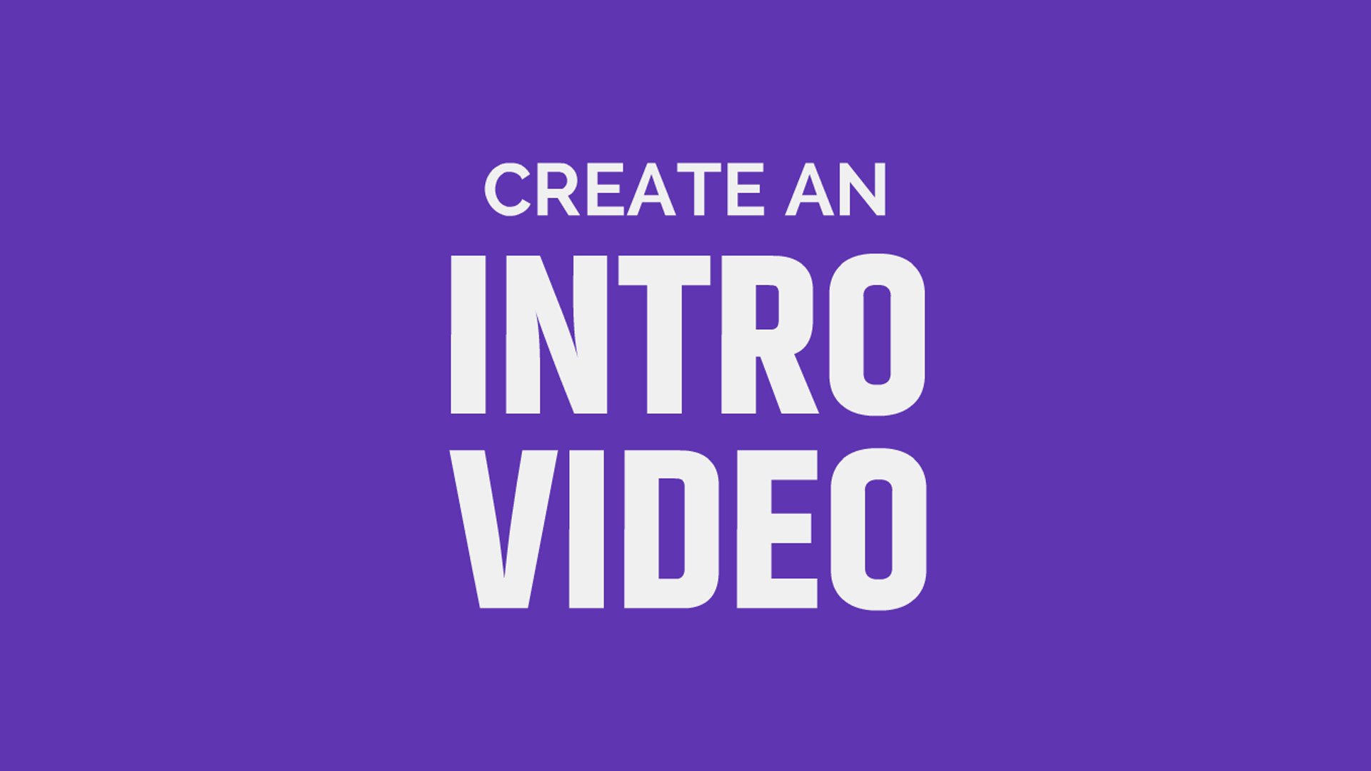 Youtube Intro Maker No Design Experience Required