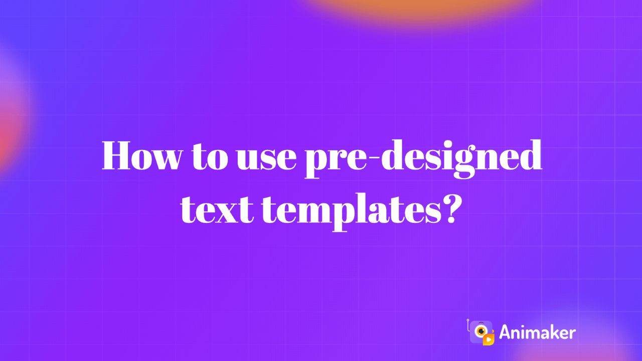 How to use pre-designed text templates?!