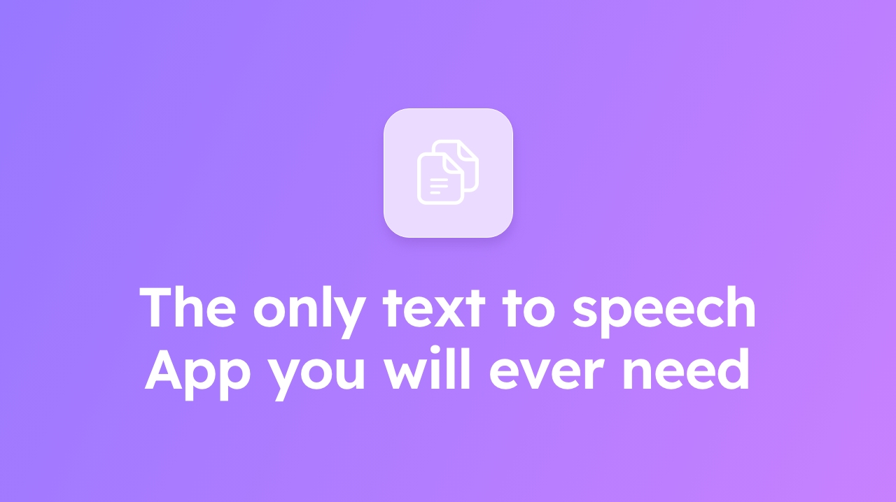 Text to Speech App