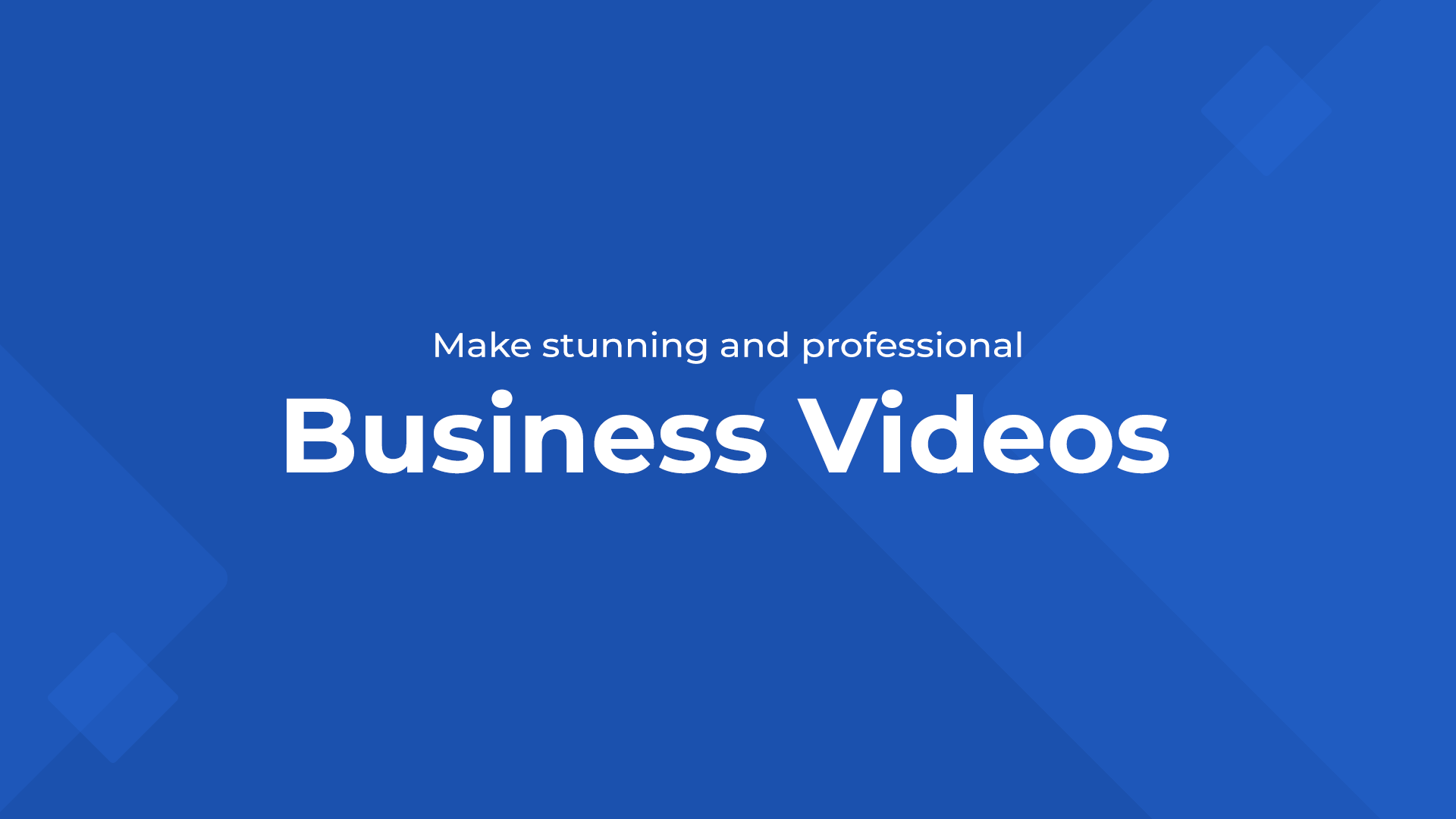 Business video maker banner