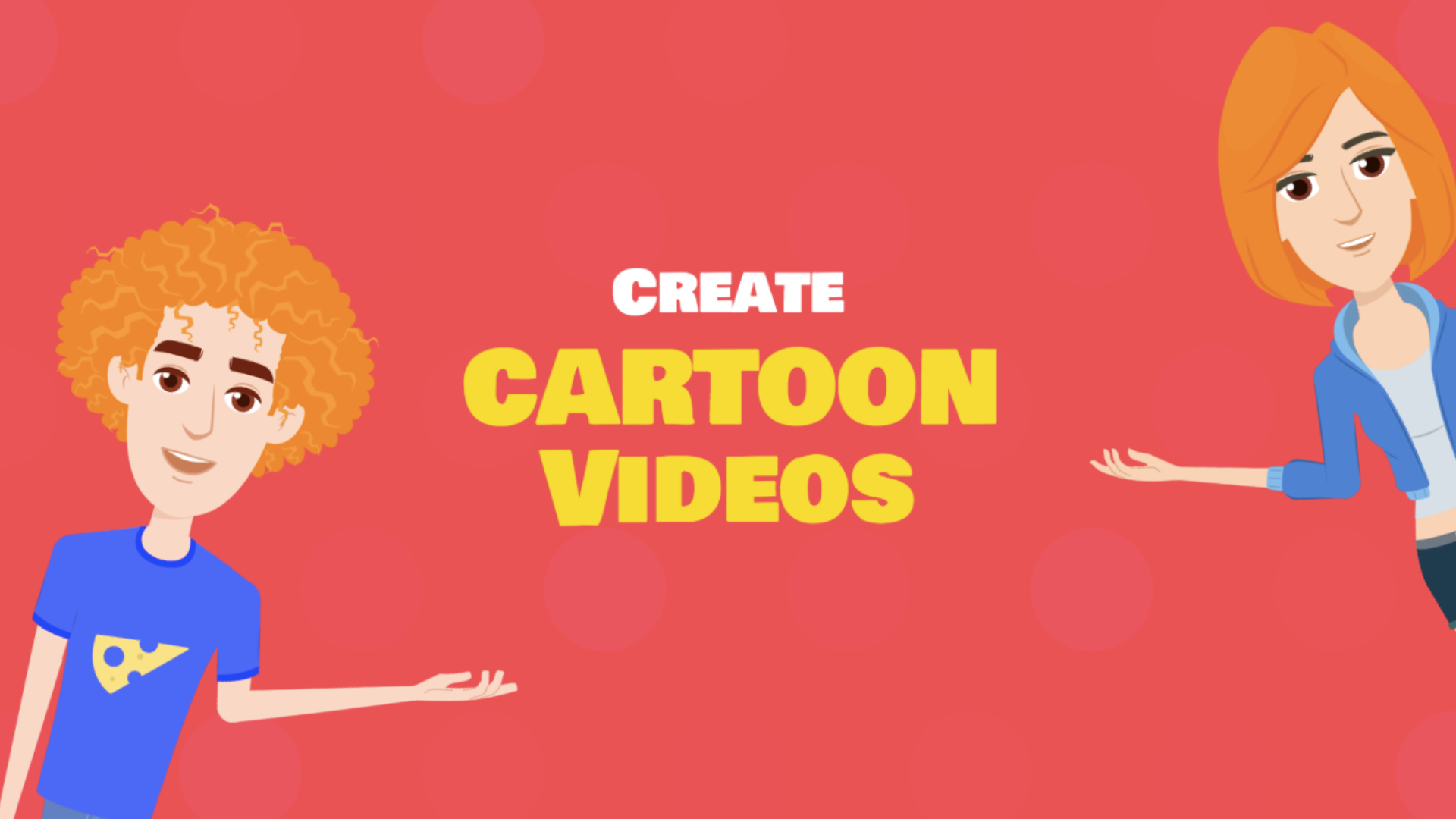 Cartoon video maker page banner