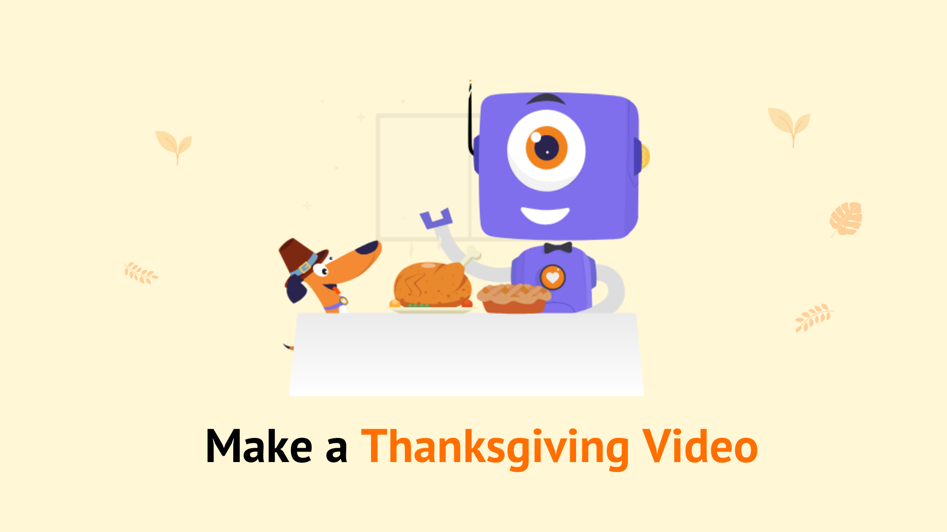 create thanks giving video 