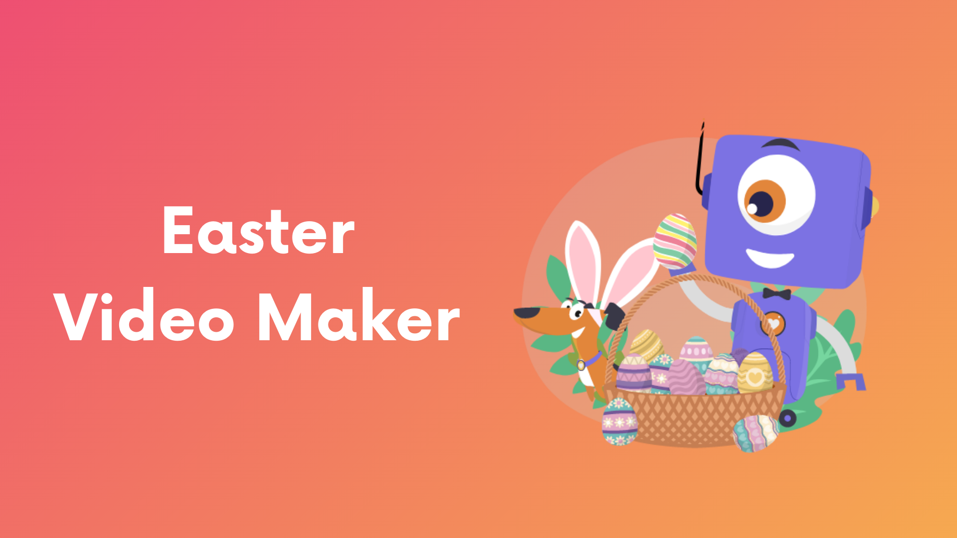 Easter video maker banner image