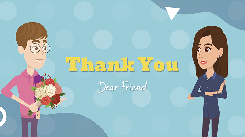 Friendship Day Cartoon Wish Template