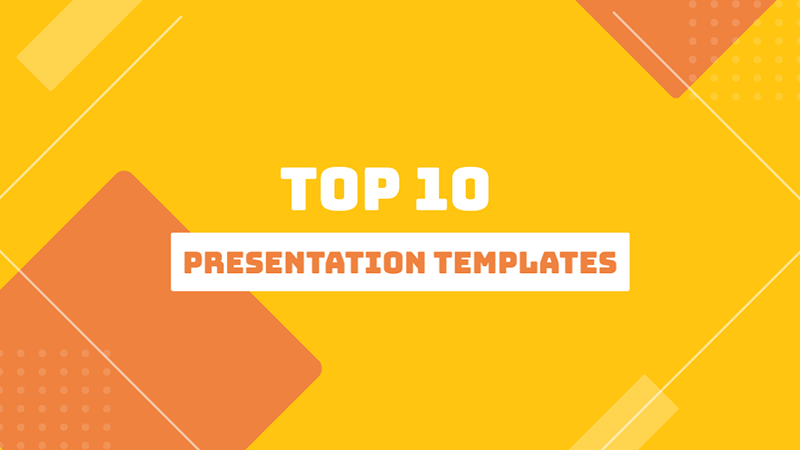 Top 10 Presentation Templates Title Intro