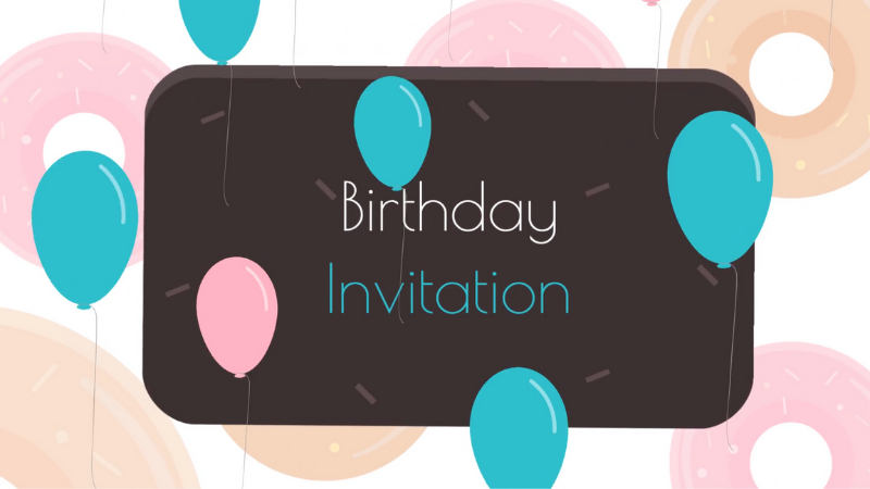 animated invitation template