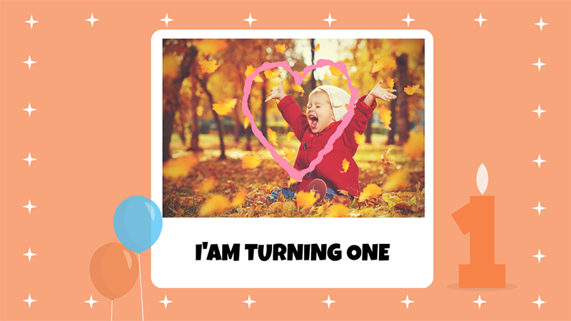 First birthday party invite