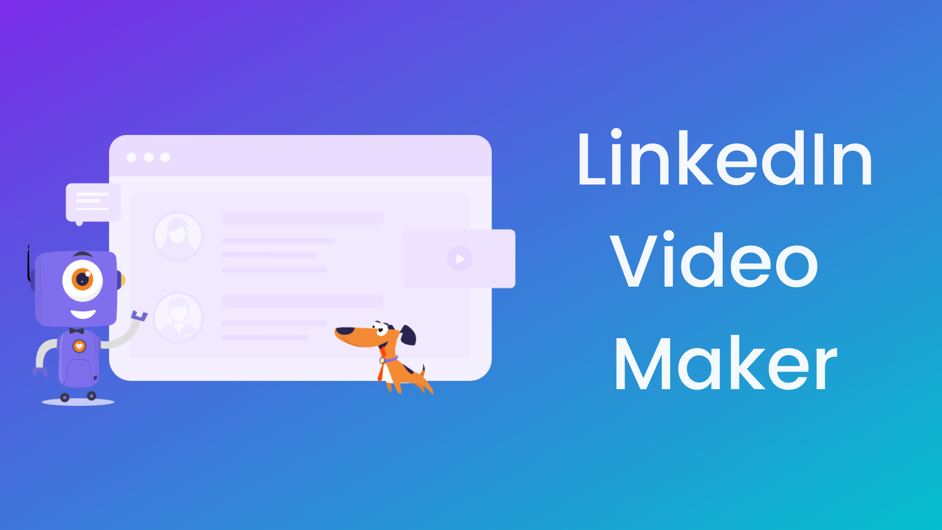 Linkedin video maker banner