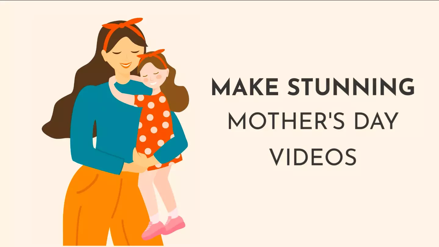 Mothers day video maker banner image