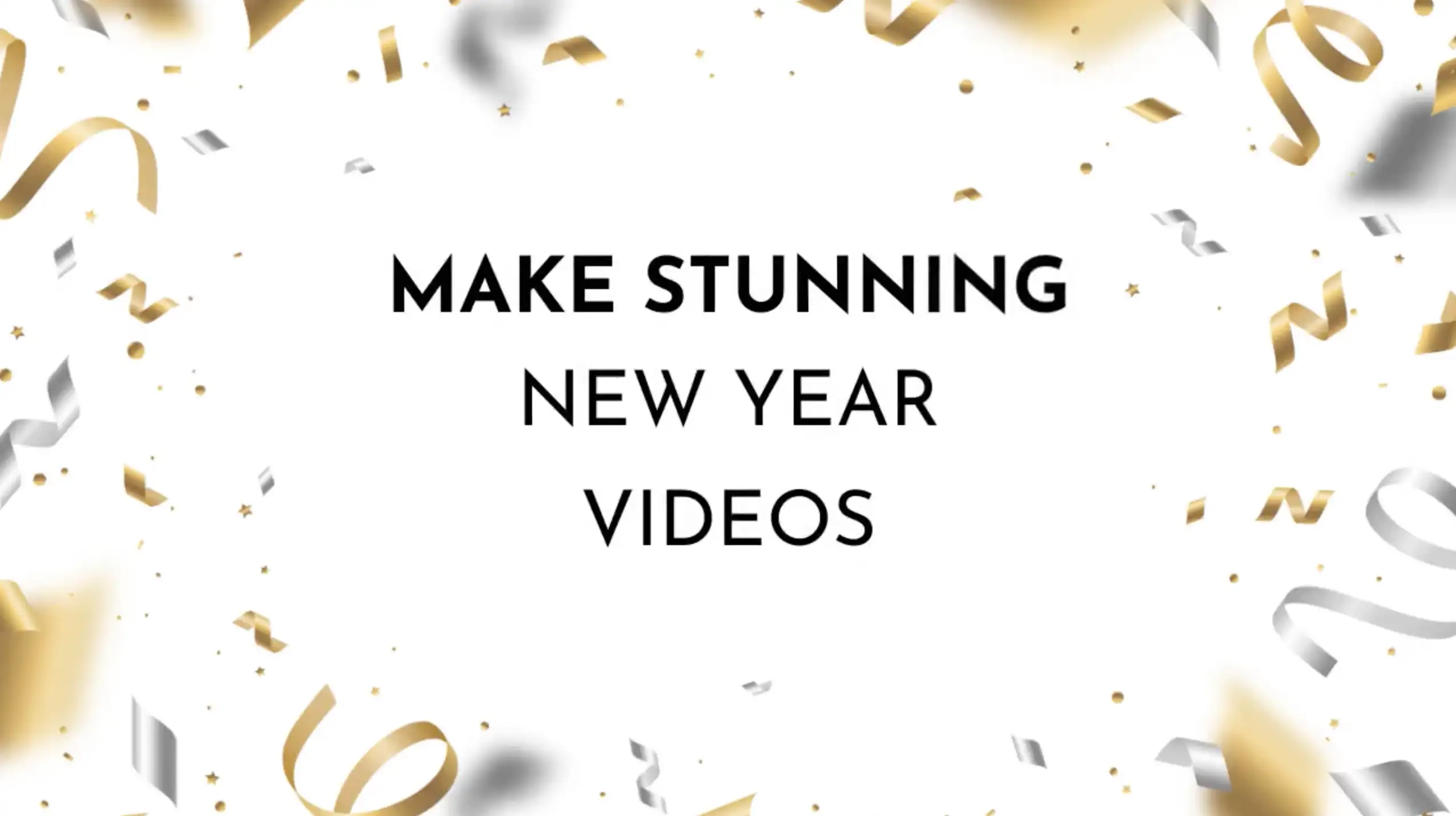 New year video maker banner