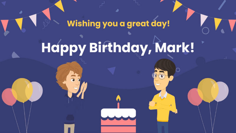 Free Customisable Cartoon/2D Birthday Templates | Animaker